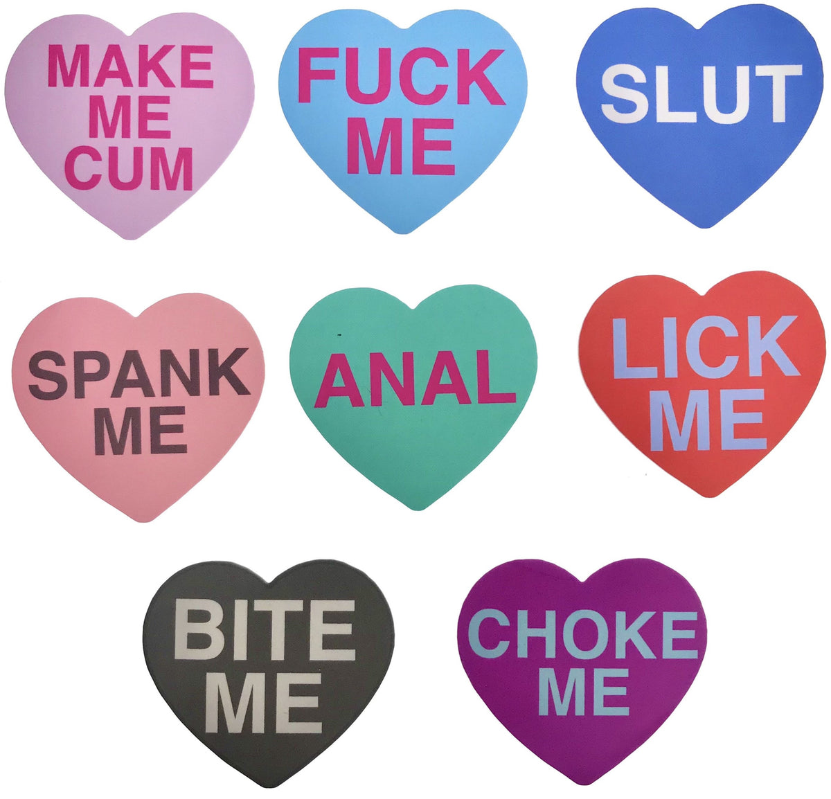 Kinky Hearts 8 Sticker Set – Gandk Industries