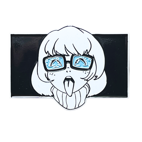 Nerdy Girl V 2 Enamel Pin Gandk Industries