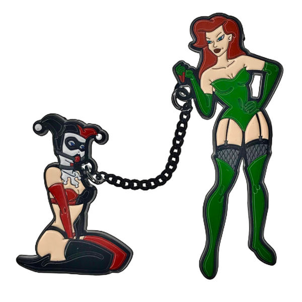 Harley Quinn & Poison Ivy inspired Deluxe Pin