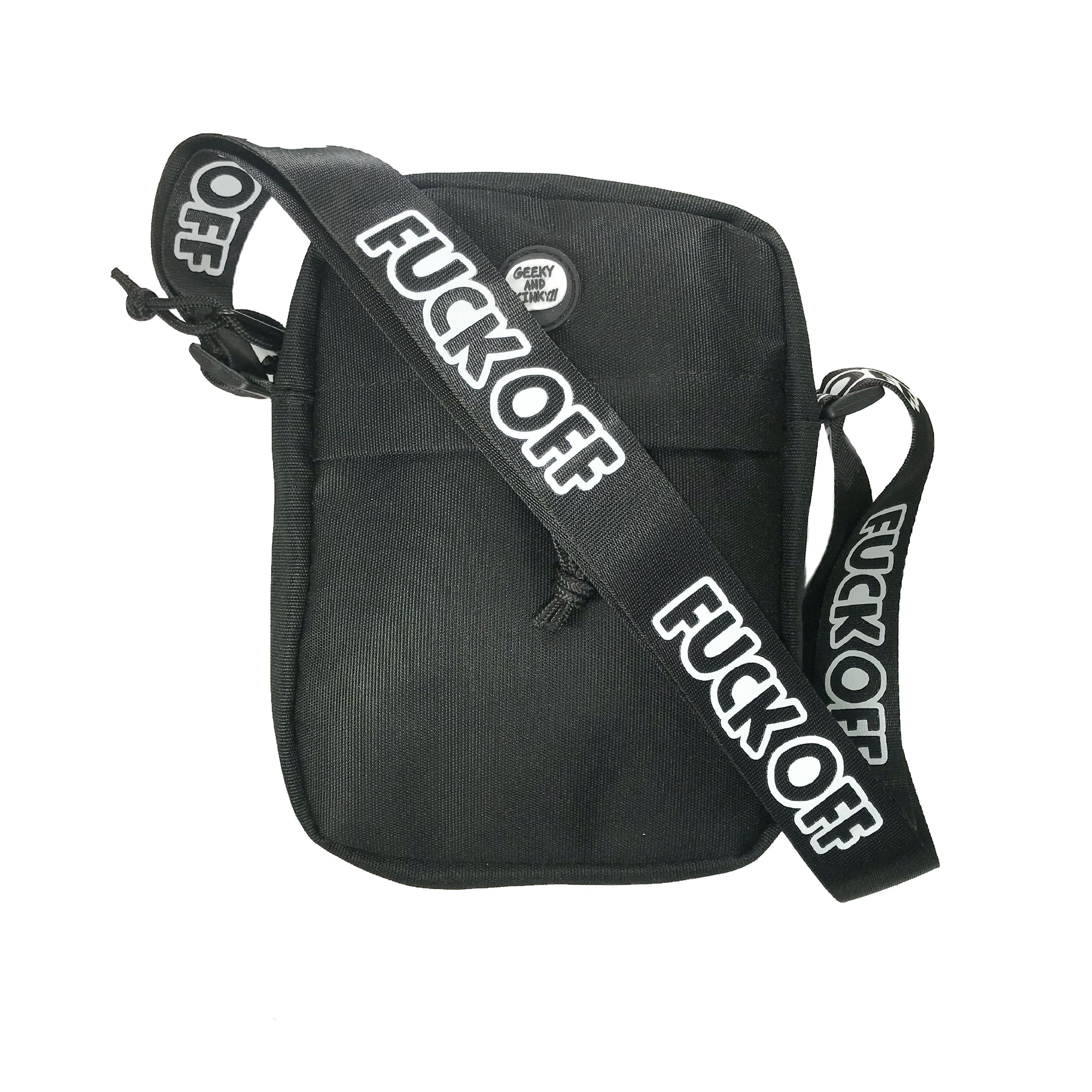fuckthatnerdshop bag ブルー Blue shopper bag with logo | Gaudì