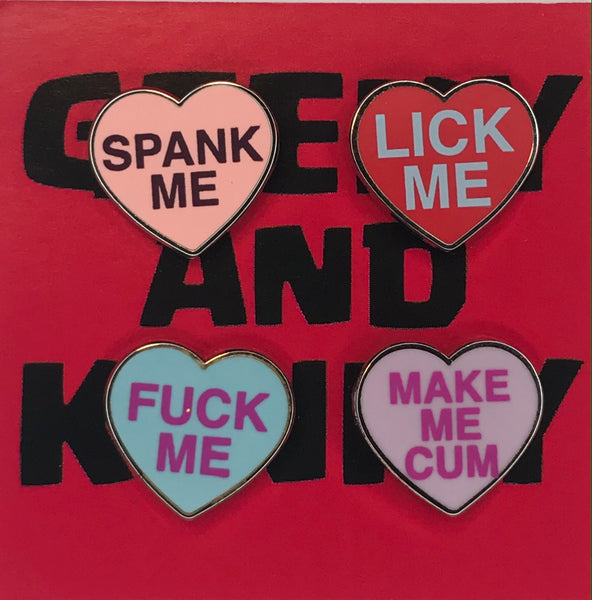 Kinky Hearts Series 2 Enamel Pins