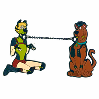 The Dog and the Stoner Enamel Pin