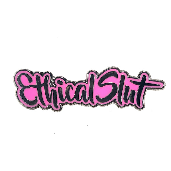 Ethical Slut Enamel Pin, Hard Enamel Pin, Non Monogamy, Polyamory Enamel Pin, BDSM, Kink